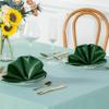 Homiest Forest Green Satin Napkins - 16 Pack, 17x17 Inches, Square Decorative Napkins for Wedding, Banquet, Party view 3