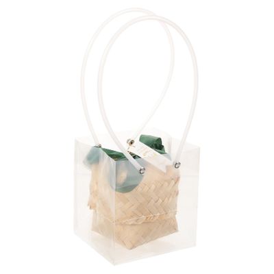 ABOOFAN Woven Candy Basket Handmade Storage Bin for Weddings Parties and Events Lightweight Rustic Design Bowknot for Candy and Decorations