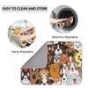 Colorful Animal Footprints Drying Mat for Kitchen Coffee Mat Water Absorbent Heat Resistant for Tabletop Microfiber Dish Drying Mats Reusable Washable Large 18"x24" view 4