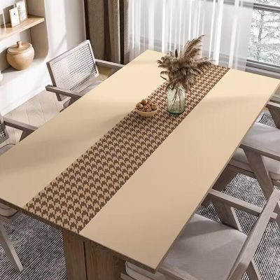 Pvc Tablecloth Waterproof, Non Slip Stain Resistant Wipeable Table Cloth, Leather Tablecloths Rectangle Tables, Leather Tablecloth Square(Size:80X160CM,Color:D)