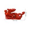 Yardwe Dragon Chinese Zodiac Figurines, Wooden Dragon Figurines 2024 Year of The Statue Fengshui Ornament Table Decoration for Office Home view 2