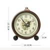 GRFIT Alarm Clock 5" Analog Silent Alarm Clock, Non Ticking Alarm Clocks for Bedrooms Bedside, Battery Operated, Easy to Set Clock for Bedrooms (Color : D) view 2