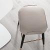 Guyifuny Bar Stool Metal Footrest Upholstered Bar Chairs Breakfast Dining Stool for Home Bar Counter Kitchen and Islands,Grey,65cm view 2