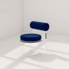 RUANLOV Light Luxury Acrylic Dining Chair, Transparent Crystal Stool, Bedroom Home Backrest Modern Simple Makeup Chair (C) view 1