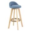 Guyifuny Swivel Bar Stool PU Leather Bar Chair Kitchen Wood Pub Chair Counter Height Sool Home Kitchen Dining Room,#3, view 1