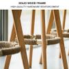 Guyifuny Swivel Bar Stool PU Leather Bar Chair Kitchen Wood Pub Chair Counter Height Sool Home Kitchen Dining Room,#3, view 3
