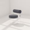 RUANLOV Light Luxury Acrylic Dining Chair, Transparent Crystal Stool, Bedroom Home Backrest Modern Simple Makeup Chair (B) view 1