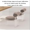RUANLOV Light Luxury Acrylic Dining Chair, Transparent Crystal Stool, Bedroom Home Backrest Modern Simple Makeup Chair (B) view 3