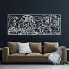 Fayholy Large Abstract Pablo Picasso Guernica Metal Wall Art, Guernica Metal Wall Art, Abstract Pablo Picasso Wall Art for Living Room Bedroom (White, 26"x10" / 66x25 cm) view 1