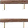 Wooden Handles Pull,Drawer Handle Pull,2 pcs Pulls Knobs Drawer Cabinet Handle T Bar Handles Door Handles for Cupboard Walnut Kitchen Cupboard Handles(Hole Distance:224mm) (Size : Ho (Size : Hole d view 1
