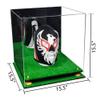 Better Display Cases Acrylic Versatile Display Case - Large Square Box with Mirror Case, Yellow Risers, Turf Base 15.5" x 15.5" x 15.5" (A118) view 2