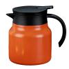 Thermal Coffee Carafe, 34oz Double Wall Vacuum Coffee Carafe Stainless Steel Thermal Tea Pot Beverage Dispenser for Keeping Hot/Cold Coffee Milk Tea(Orange) view 1