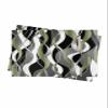 Sage Green Stripes Placemats Set of 2, Woven Placemat Washable Wipeable Table Placemat with Pocket, Holiday Cloth Table Mat for Party Kichen Dinner Modern Geometric Black Grey White view 1
