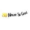 Black 80 Never So Good 80th Birthday Banner Sign Black Glitter 80 Years Birthday Party Decorations Supplies Anniversary Celebration Backdrop Pre-Assembled view 4