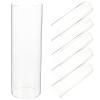 Alipis 6pcs Transparent Cylinder Glass for Centerpieces Floating Candle Holders Decor for Weddings Parties and Floral Arrangements view 1