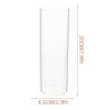 Alipis 6pcs Transparent Cylinder Glass for Centerpieces Floating Candle Holders Decor for Weddings Parties and Floral Arrangements view 2