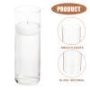 Alipis 6pcs Transparent Cylinder Glass for Centerpieces Floating Candle Holders Decor for Weddings Parties and Floral Arrangements view 4