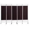 4.9 6.5 8.2 9.8 ft Width Privacy Screen Room Divider, 6ft Tall Folding Rolling Separator for Doctor's Office Beauty Salons Bedrooms, 6 5 4 3 Panels Partition Wall With Lockable Casters ( Color : Red , view 1
