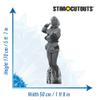 Star Cutouts SC2384 Marilyn Monroe Beach 1962 Black and White Cardboard Cutout with Mini view 3