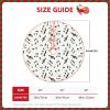 Christmas Tree Skirt 30" Black and White Music Notes Pattern Linen Xmas Tree Skirt for Holiday Party Christmas Tree Mat Decorations Indoor Outdoor view 4