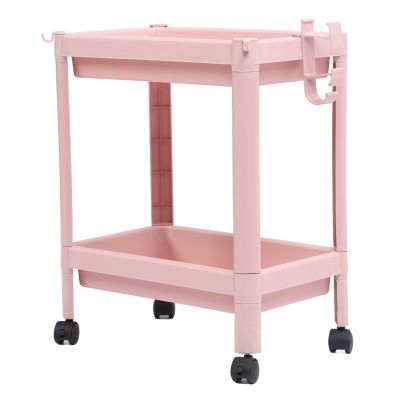 Fockety Slim Storage Cart, Multi Tier Slide Out Storage Rolling Utility Cart with Wheels, Mobile Shelving Unit Organizer for Bathroom, Kitchen, Office, Small Apartment Narrow Space (2