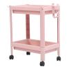 Fockety Slim Storage Cart, Multi Tier Slide Out Storage Rolling Utility Cart with Wheels, Mobile Shelving Unit Organizer for Bathroom, Kitchen, Office, Small Apartment Narrow Space (2 view 1