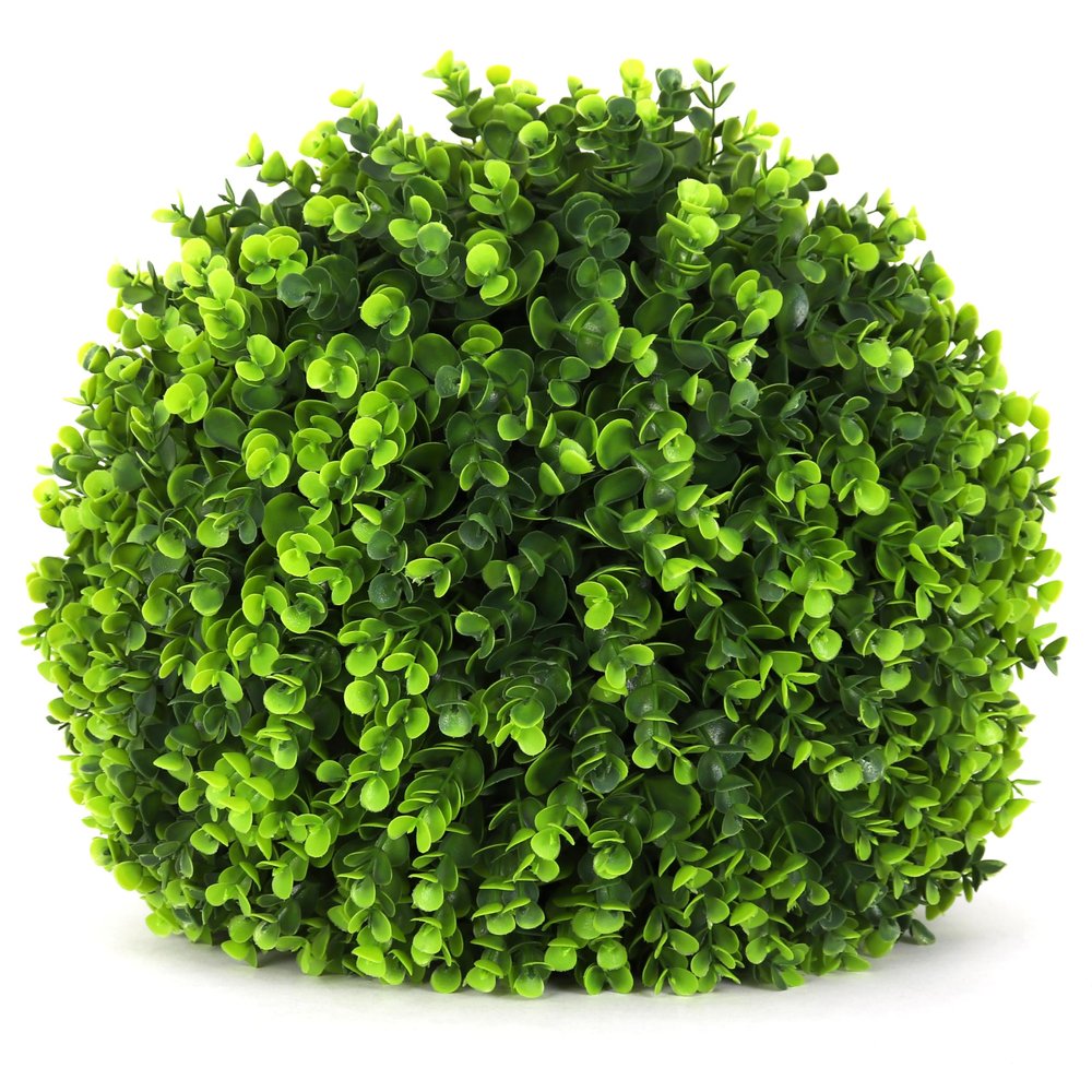 3rd Street Inn Topiary Ball - Artificial Topiary Plant - Wedding Decor - Indoor/Outdoor Artificial Plant Ball - Topiary Tree Substitute (15" LG (2-Pack), Wintergreen)