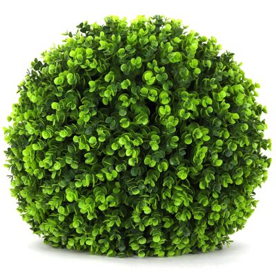 3rd Street Inn Topiary Ball - Artificial Topiary Plant - Wedding Decor - Indoor/Outdoor Artificial Plant Ball - Topiary Tree Substitute (17" XL (1-Pack), Wintergreen)