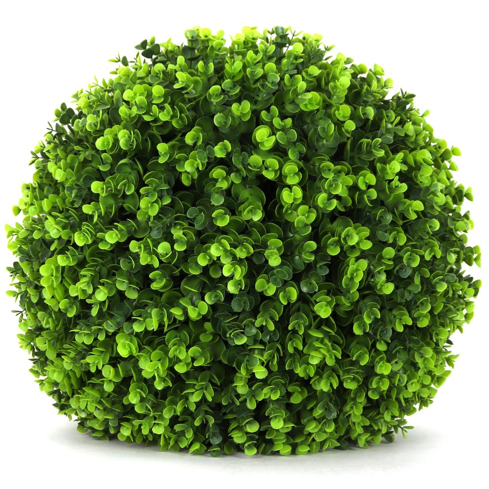 3rd Street Inn Topiary Ball - Artificial Topiary Plant - Wedding Decor - Indoor/Outdoor Artificial Plant Ball - Topiary Tree Substitute (17" XL (1-Pack), Wintergreen)