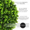 3rd Street Inn Topiary Ball - Artificial Topiary Plant - Wedding Decor - Indoor/Outdoor Artificial Plant Ball - Topiary Tree Substitute (17" XL (1-Pack), Wintergreen) view 4