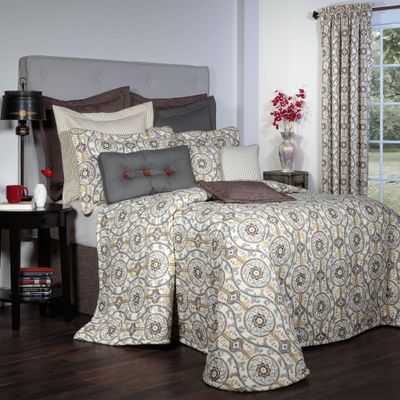 Thomasville At Home Izmir Bedspreads, Cal-King 118" Long x 114" Wide, Cotton Bedspread