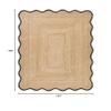 Chouhan International Natural Jute Wave Scalloped Jute Area Rug, Bohemian Decor Handwoven Rug, Floor Farmhouse Natural Braided Boho Runner Rugs (Black-10x14 Ft) view 3
