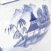 AA Importing AAI Square Porcelain Planter, Blue Pagoda Design view 2