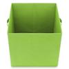 Casafield Set of 6 Collapsible Fabric Cube Storage Bins, Lime Green - 13" Foldable Cloth Baskets for Shelves, Cubby Organizers & More view 4