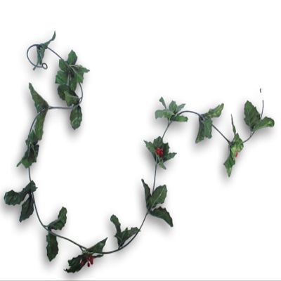 Christmas Holiday Holly and Berry Garland - 5 Feet