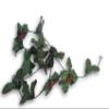 Christmas Holiday Holly and Berry Garland - 5 Feet view 2
