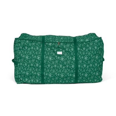 Covermates Keepsakes Christmas Tree Cinch Bag Durable Polyester Tree Storage with Reinforced Handles & Built-in Cinch Straps Trees, Lights & Holiday Dcor, Green Snowflake