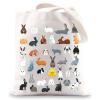 G2TUP Type Of Rabbits Reusable Bag Bunnies Tote Bag Rabbit Lover Bunny Mom Easter Gift (Rabbits Tote Bag) view 1