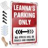 CakJuice Tinsign Decor Leanna'S Parking Only Tin Sign Pool Decorations Outdoor Funny Signs Billiard (Size : 20X30CM) view 1