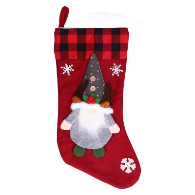 Gavigain Christmas Tree Stockings Christmas Tree Hangings Hanging Stockings Christmas Stockings with Faceless Doll Decorations House Parties Christmas Tree Gift Bag Ornaments Pendants(red)