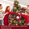 Gavigain Christmas Tree Stockings Christmas Tree Hangings Hanging Stockings Christmas Stockings with Faceless Doll Decorations House Parties Christmas Tree Gift Bag Ornaments Pendants(red) view 3
