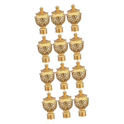 IMIKEYA 12 Pcs Curtain Rod Ends Curtain Pole Finial Rods Ends Finials Fittings Outdoor s Window s Window s Decorative Cap Knob Classic
