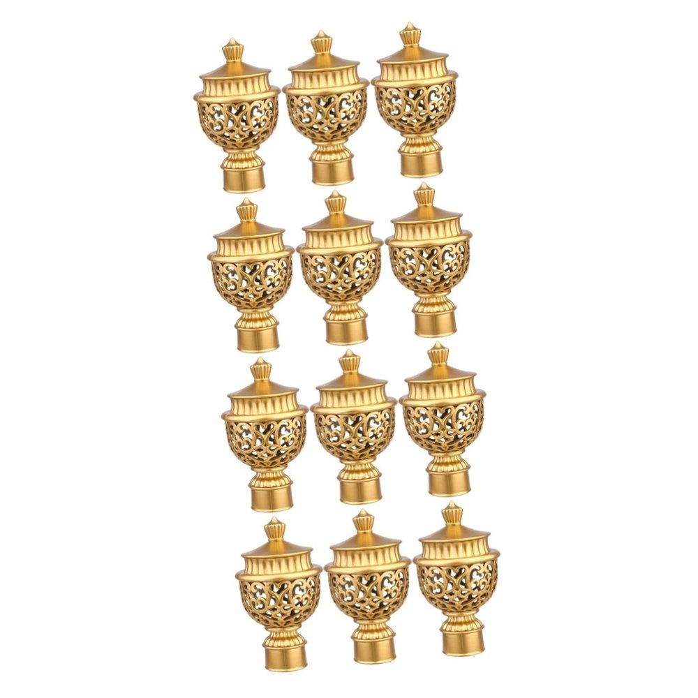 IMIKEYA 12 Pcs Curtain Rod Ends Curtain Pole Finial Rods Ends Finials Fittings Outdoor s Window s Window s Decorative Cap Knob Classic