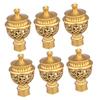 IMIKEYA 12 Pcs Curtain Rod Ends Curtain Pole Finial Rods Ends Finials Fittings Outdoor s Window s Window s Decorative Cap Knob Classic view 2