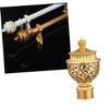 IMIKEYA 12 Pcs Curtain Rod Ends Curtain Pole Finial Rods Ends Finials Fittings Outdoor s Window s Window s Decorative Cap Knob Classic view 3