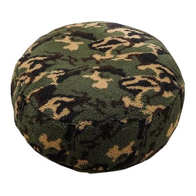 SBOJI Pouf for Living Room, Tatami Mat Pouffe, Round Bean Bag Faux Lambswool Pouffe, Foot Rest Footstool for Sofa