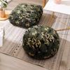 SBOJI Pouf for Living Room, Tatami Mat Pouffe, Round Bean Bag Faux Lambswool Pouffe, Foot Rest Footstool for Sofa view 2