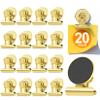 WUDIME 20 Pack Fridge Magnet Refrigerator Magnets, Gold Magnetic Clips Whiteboard Magnets, Magnet Clips Heavy Duty for Photo Displays, Home, Office, Classroom view 1