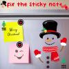 Christmas Fridge Magnets Set, 14 Pcs Snowman Refrigerator Decorations, Soft Reusable Magnetic Ornaments for Home, Kitchen & Office view 4