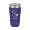 Greek Bouzouki Player Personalized Insulated 20 oz Tumbler (Coral) view 1